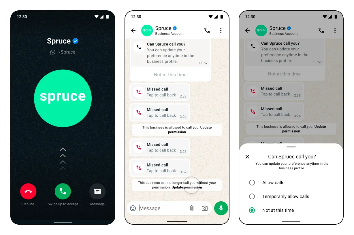 Notification shown when permissions are automatically revoked after 4 unanswered calls
